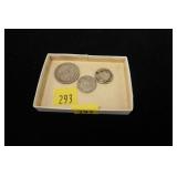 Lot, 90% silver, Face value 45-cents