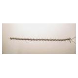 Sterling silver 7.5" diamond tennis bracelet