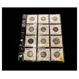 21- Assorted Barber quarter dollars 1893-O-1916