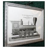 6" x 8" advertising print, "Freight Locomotive