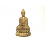 6" H brass Buddha