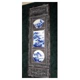 47" x 15" Oriental hanging screen/frame with