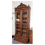42" Victorian Bookcase 2-door over 1-drawer;