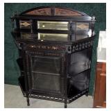 42" Victorian etagere, decorated and lacquered