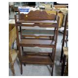 Three-shelf knick knack stand