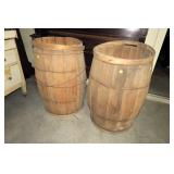 2- Wooden barrels