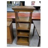 Pine Book shelf (19" W. 16" D. x 49" H.)