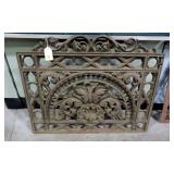 30" x 36" Victorian cast iron fireplace grate