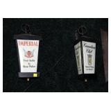 Lot, 10" Hiram Walker Imperial advertising light,
