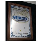 11" x 17" Genesee Light Beer advertising mirror