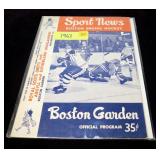 Boston Garden official program, 1963