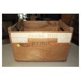 Wooden ad box "Snake Hill," Sherman Morse,