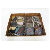 Lot, tiles with bird designs