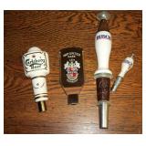 Lot, 3 beer tap advertising pulls, Carlsberg,