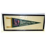 Large framed Roseland Park, Canandaigua pennant