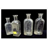 Lot, four druggist bottles: 2- Dr. Barringer,