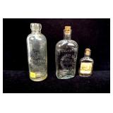 Lot, three Canandaigua bottles: Flood & Cryst,