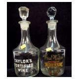 2- Wine decanters: Taylor Wine and Great Western