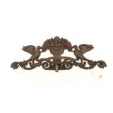 Iron wall hanging plant holder with glass insert