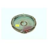 5.5" Turquoise colored bowl or ash tray