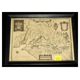 6" x 8" Map of Virginia in Latin