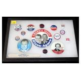 Lot, political pins: Nixon, Ike, Agnew