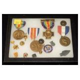 Lot, medal and ribbons: City of Cortland, veterans