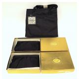 Lot, 2 Estee Lauder clutches with mirror inside,