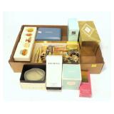 Lot, assorted Estee Lauder perfumes, compacts in
