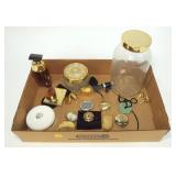 Lot, assorted Estee Lauder perfumes, compacts and