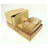 Lot, 3 cases of glass tea lights, 36 pcs.