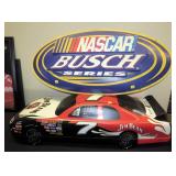 Jim Beam Number 7 race car, 36" L and