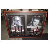 Lot, Dale Earnhardt  and son posters, framed