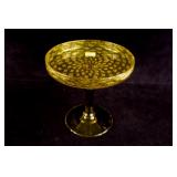 6" Steuben Briston yellow compote,