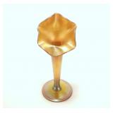 6" Gold Aurene Jack in the Pulpit vase No. 2699,