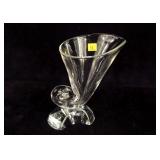 7 3/8" Steuben Cornucopia vase No. 8122, Donald