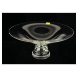 9.75" Steuben centerpiece display bowl, signed