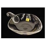 8.5" Steuben serving dish No. 8092, Lloyd Atkins,