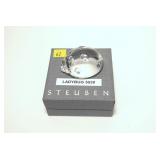 Steuben Ladybug No. 5538, with bag and box, signed
