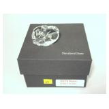 Steuben Ram No. 5575, with bag and box, signed