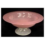 12" Rosaline/alabaster pedestal centerpiece