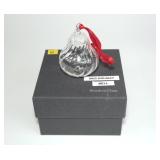 Steuben Holiday Bell ornament No. 8922
