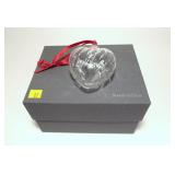 Steuben Heart ornament No. 8966, with bag and box