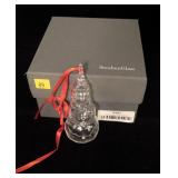 Steuben Snowman ornament No. 9447, with bag