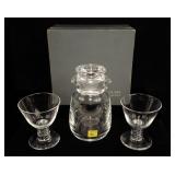 Steuben Cocktail Shaker No. 7961 and two 2.75"