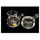 Pair, Steuben Cream Pitcher No. SP941 and
