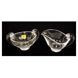 Pair, Steuben Cream Pitcher No. 7941 and