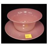 Rosaline 4 7/8" bowl with 6 1/8" under plate
