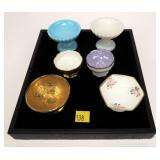 Lot, six assorted salts