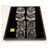 Lot, two sets of 4 salts, 8 pcs.